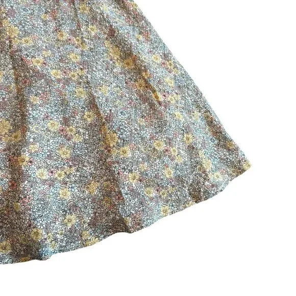 Quanta du Soleil Dainty Floral Print Dress Puff Sleeves Mini Size 36 EU Small - Picture 2 of 12